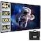 Pyle 120'' Portable Outdoor Projection Screen - Lightweight Viewing Projector Display with Frame Stand, H PRJFOL130 - alternate 1